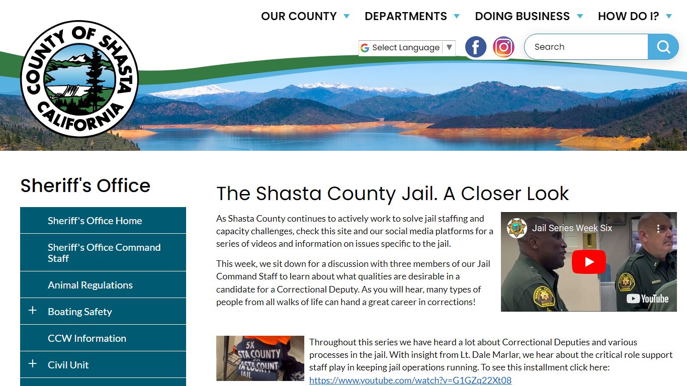 The Shasta County Jail. A Closer Look